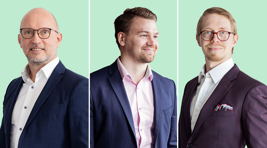 Rami Erkkilä, Mikko Noronen and Kalle Kinnunen.